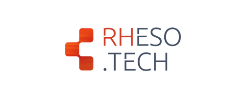 rheso tech logo gris orange